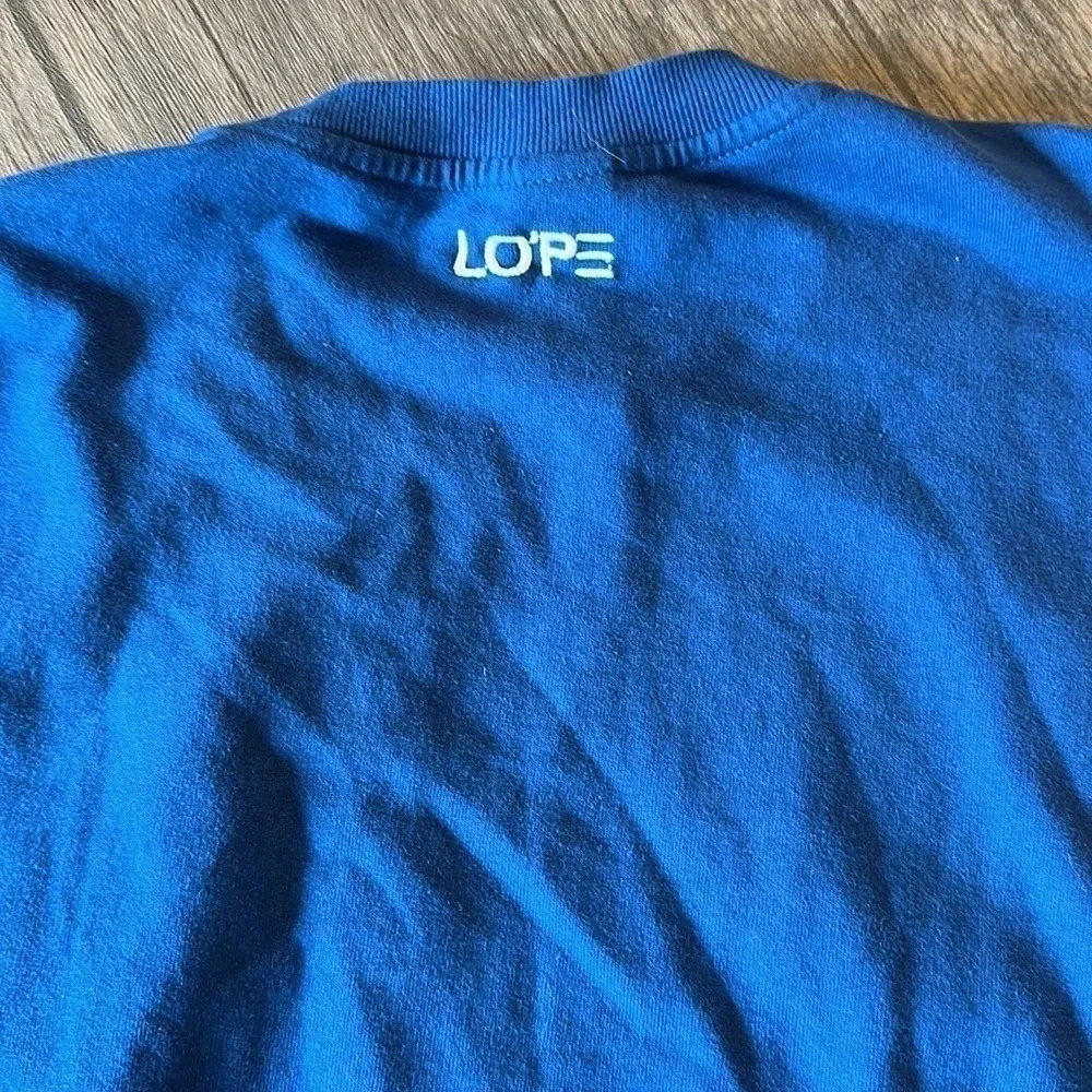 LOPE Blue Sweatshirt “remember” size M - Picture 6 of 6